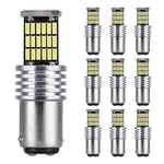 10 Kpl 1157 Bay15d P21/5W Led-Polttimot 45Smd Canbus-Lamppu Peruutusjarrun Suuntavilkku