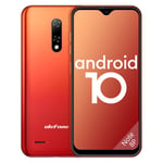 Ulefone Note 8P, Mobile Phone SIM Free Unlocked, 4G Android 10 Smartphones, 2GB RAM 16GB ROM SD 128GB, 5.5 Inch Waterdrop Full-Screen, Triple Card Slots, Dual Cameras, Face ID- Amber Sunrise