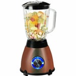 Kitchen Genie Glass Table Top Blender With Grinder 500W 1.5 Litre Copper