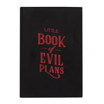 HORROR GOTHIC LITTLE BOOK OF EVIL PLANS VELVET COVER A5 LINED NOTEBOOK VAMPIRE