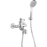 Mitigeur baignoire avec complet douche Piralla Como 0TO00002A21 Chromé - Avec set de douche