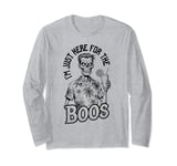 Summerween I'm Just Here For The Boos Funny Zombie Cocktail Long Sleeve T-Shirt