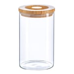 Scandi Storage Jar with Wooden Lid 1 Litre