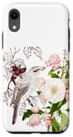 Coque pour iPhone XR Protective Phone Case for Cute Girls Women bird & flower