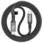 Câble USB C 2m,240W Câble USB C 3.2 Gen2 20 Gbps Cable USB C Charge Rapide,4K@60Hz Compatible Thunderbolt 4/3 Pour i-Phone 15Pro/Max,Laptop, Monitor, Hub USB C