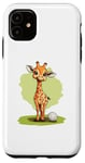 Coque pour iPhone 11 Jolie balle de golf girafe pour un moment ludique