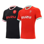 YINTE 2020-21 Coupe du Monde Gallois Jersey De Rugby, Chemise De Rugby À Domicile, T-Shirt De Rugby pour Hommes, Uniforme De Rugby Professionnel, Polo De Formation De Foot Black-XXXL