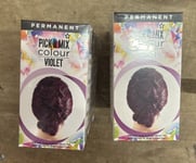 6 X Superdrug Pick & Mix Permanent Colour Violet Hair Dye Long Lasting Purple