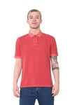 Marks & Spencer M&S Mens SS Polo Shirt in Brick Red Cotton - Size X-Large