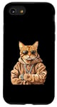 Coque pour iPhone SE (2020) / 7 / 8 Orange Bengale Chat Voyou Chat Gangster Chat Gangster Life