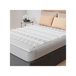 Surmatelas 80 x 200 cm Mousse à Memoire de Forme Haute Densité - Sur-Matelas Simple - 13 Zones de Soutien - pour Matelas, Clic Clac, bz - Entreprise