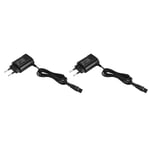 Tlily - 2X 15 v Hq8505 pour Qp6520 Qp6510 Rasoir Chargeur Alimentation Adaptateur Cordon Prise Européenne