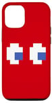 Coque pour iPhone 13 Pro Jeu d'arcade rétro Ghost Eyes 8 bits Costumes de groupe d'Halloween