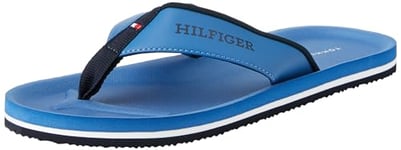 Tommy Hilfiger Men Flip-Flops Comfort Beach Sandal, Blue (Antique Blue), 40