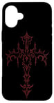 iPhone 16 Plus Mall Goth Grunge Aesthetic Gothic Cross Case