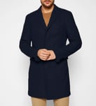 CLUB OF GENTS Savile Row Hommes Manteau 70% LAINE VIERGE 98CM Marine Taille M/L