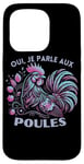 Coque pour iPhone 15 Pro Humour Poule Jardin Poules