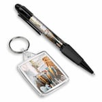 Pen & Keyring (Rectangle) - Surf Boards Surfing Surfer  #2191