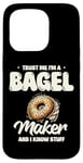 Coque pour iPhone 15 Pro Croyez-moi, je fabrique des bagels et je sais tout