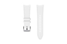 Bracelet pour Galaxy Watch 4 en cuir blanc taille S/M