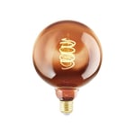 Eglo 11884 Ampoule Led E27 à Intensité Variable en Cuivre Ampoule Led G125 Ø 12,5 cm Culot E27 Blanc Chaud 2000 K