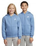 Nike Club Fleece Jacket Blue Junior (XS)