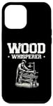 Coque pour iPhone 12 Pro Max Tour à bois Whisperer Tourneur à bois