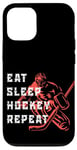 Coque pour iPhone 12/12 Pro The Real Evolution Of Hockey, Ice Hockey T-shirt, Hockey