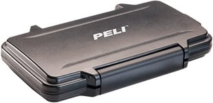 Peli 0965 Memory Card Case for CFexpress and/or XQD Cards, Watertight and Dustproof, 0,1L Capacity, Shock Absorbing Insert Liner, Colour: Black