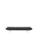 Muuto Outline dagbädd Refine leather black-Aluminium