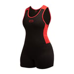 SBD Singlet Womens, Black/Red - 3XL