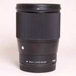 Sigma Used 16mm f/1.4 DC DN Contemporary - Canon M Mount