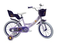 A.T.L.A.S. Vélo 16'' Fille Wish, Asha et la Bonne étoile de Disney Enfant, Violine