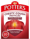 Potter's Chesty Cough Pastilles, Non-Drowsy, Pack of 20 (Packaging May Vary)