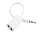 Adaptateur splitter jack audio 3.5 mm,  pour Casque et prise Microphone