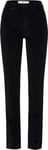 BRAX Women's Style Mary Structure Velvet Pants, Black, 38W x 30L