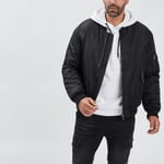 LIBERTO - veste bomber zippée noir homme