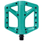 Crankbrothers Stamp-1 Pedals, Turquoise, Large