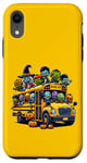 Coque pour iPhone XR School Bus Halloween Creepy Witch Zombie Monster Horror Fun