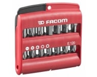 Jeux mixte FACOM de 28 embouts - Série 1 High Perf 1/4" avec porte embout - E.120