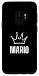 Coque pour Galaxy S9 Couronne King Mario – Prénom personnalisé anniversaire #1 gagnant