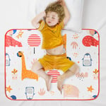 Aolso Protège Matelas lit Enfant, 70 * 90cm Protège Matelas Bébé, Matelas Imperméable Lavable, pour Lits Simples, Lits pour Enfants, Matelas d'apprentissage de la propreté (Ballon)