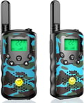 2 Pcs Children Walkie Talkies Long Range Kids Walky Talky UHF 446MHz 8 Channel