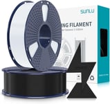 Filament PLA Haute Vitesse1.75 mm, Filament PLA pour Imprimante 3D rapide, Conçu pour l'impression à Grande Vitesse, HS-PLA Filament, Précision Dimensionnelle +/- 0.02 mm, 2KG Noir+blanc