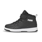 PUMA Fille Puma Rebound Joy Fur Ps Basket, Puma Black Puma White, 34 EU