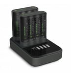 Batteriladdare (4h) inkl 8 st GP Pro Recyko AA Photoflash 2000mAh