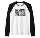 Last Of The Summer Wine Actors On Set Foggy Cleggy & Compo Raglan Baseball Tee