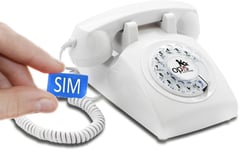 Opis 60S Mobile: Telephone Fixe Carte Sim/Telephone Portable Senior/Telephone Portable Personne Agee/Telephone Gsm Senior/Telephone Fixe Avec Sim/Telephone Vintage Sim Blanc