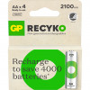 GP Gp Recyko NiMH Battery AA HR6 2100mAh 4-packack 201240