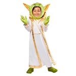 Rubies Déguisement Master Yoda Young Jedi Deluxe pour garçons et filles, avec capuche, accessoire de tête et gants, pour carnaval, Halloween, Noël et anniversaire